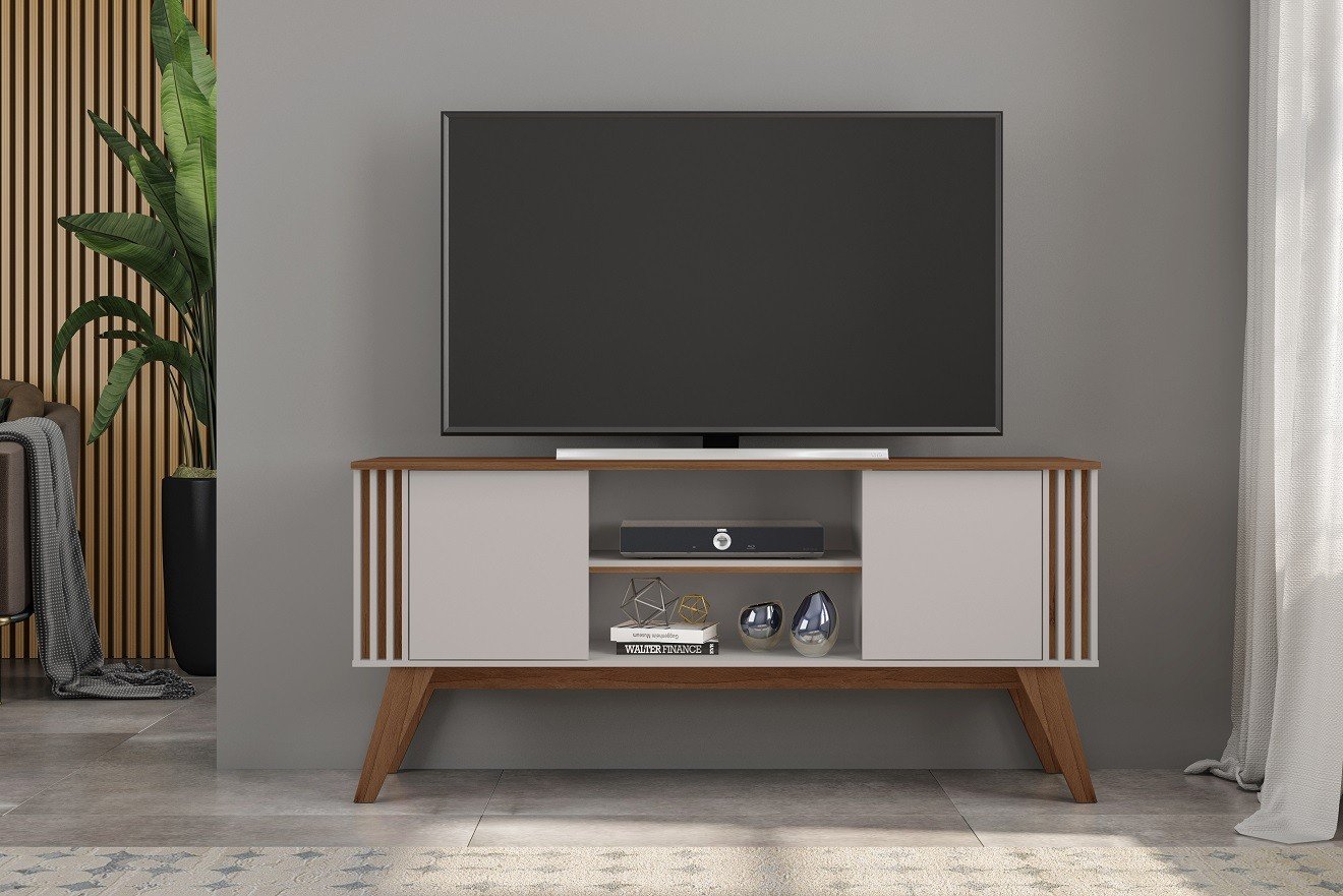 Mueble TV TTAVI white roto matte - MUEBLES PARA SALÓN