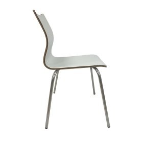 Silla ELIMEA   inoxidable   HPL white roto - Sillas de metal y madera