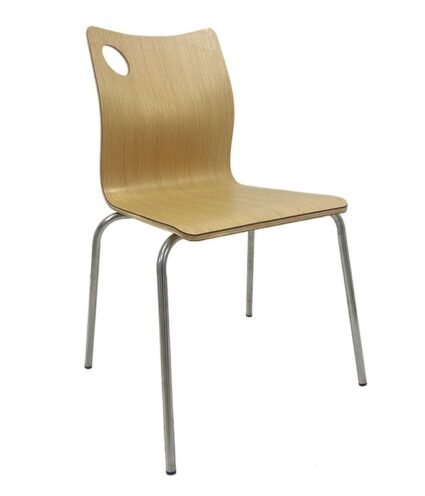 Silla ELIMEA   inoxidable   HPL  natural - SILLAS