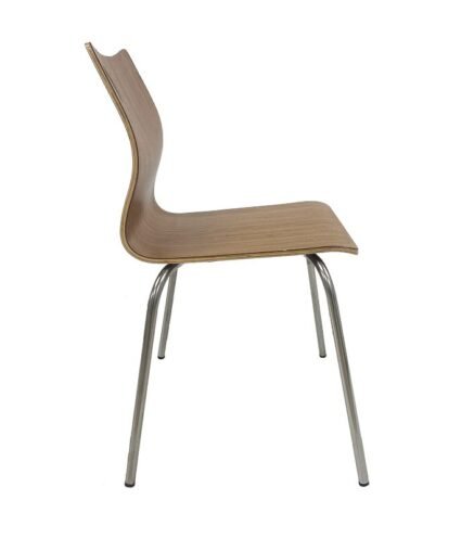 Silla ELIMEA   inoxidable   HPL  nogal - SILLAS