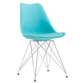 Silla LLABE     turquesa - Sillas de metal y plástico