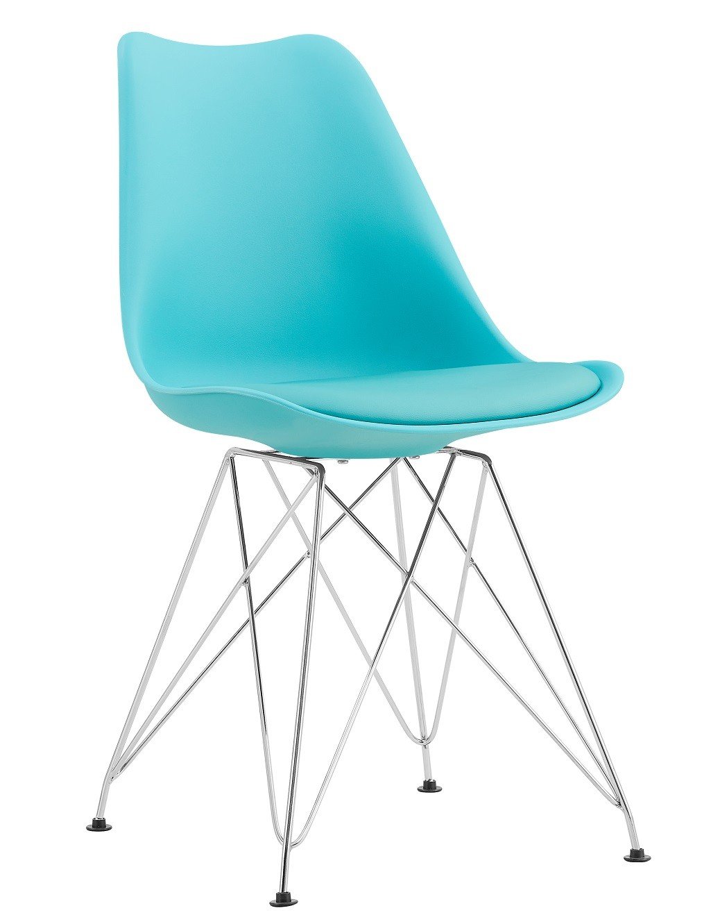 Silla LLABE turquesa - Sillas de metal y plástico