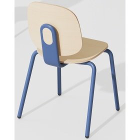 Silla LMARCO  blue   con HPL  natural - SILLAS