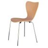 Silla ELIMEA   inoxidable   HPL  nogal - Sillas de metal y madera