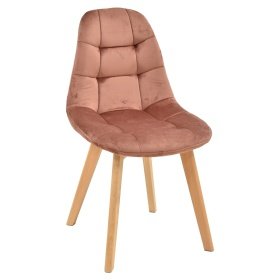 Silla NARELO   white  pink coral - Sillas de madera