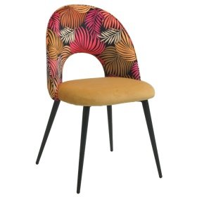 Silla AIRQUO white yellow con floral a juego - SILLAS