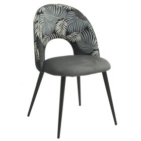 Silla AIRQUO white grey con floral a juego - SILLAS