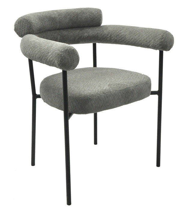 Sillón NTESRVACE bouclé grey - SILLAS