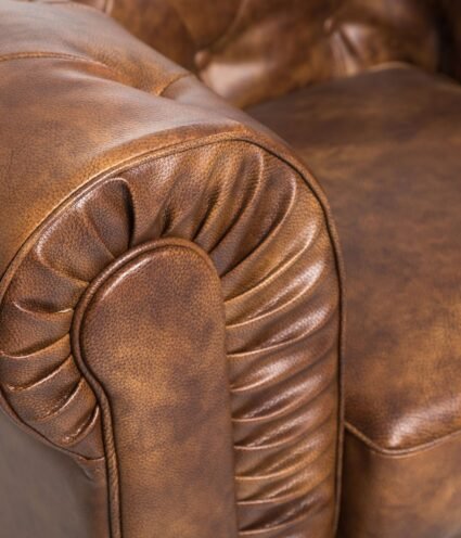 Sillón CHESTER simill cuero viejo - Sillones