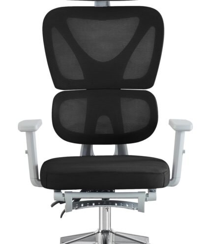 Sillón  oficina RBUYDU  ergonómico grey  black - OFICINA