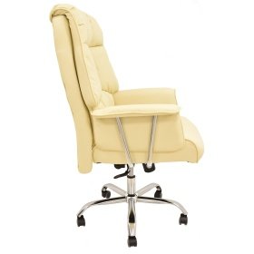 Sillón  oficina NZEREFI       simill beige - Sillones de dirección