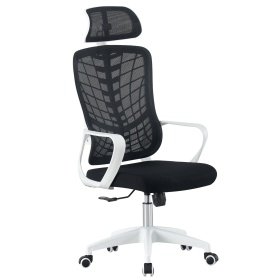 Sillón  oficina LLACME  white   black - OFICINA