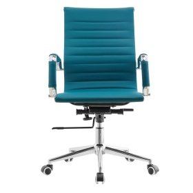 Sillón  oficina LIO       simill turquesa - Sillones de dirección