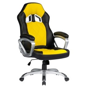 Sillón  oficina OMARTIPO racing simill YELLOW black - Sillones de dirección