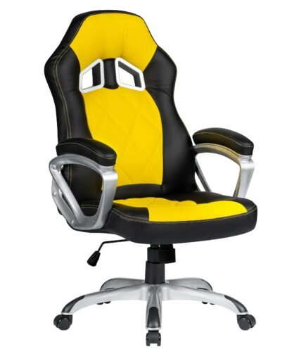 Sillón  oficina OMARTIPO racing simill YELLOW black - OFICINA