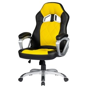 Sillón  oficina OMARTIPO racing simill YELLOW black - Sillones de dirección
