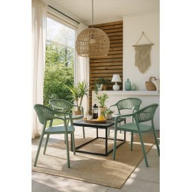 Sillón ZABII   anti UV  cuerda  claro - SILLAS