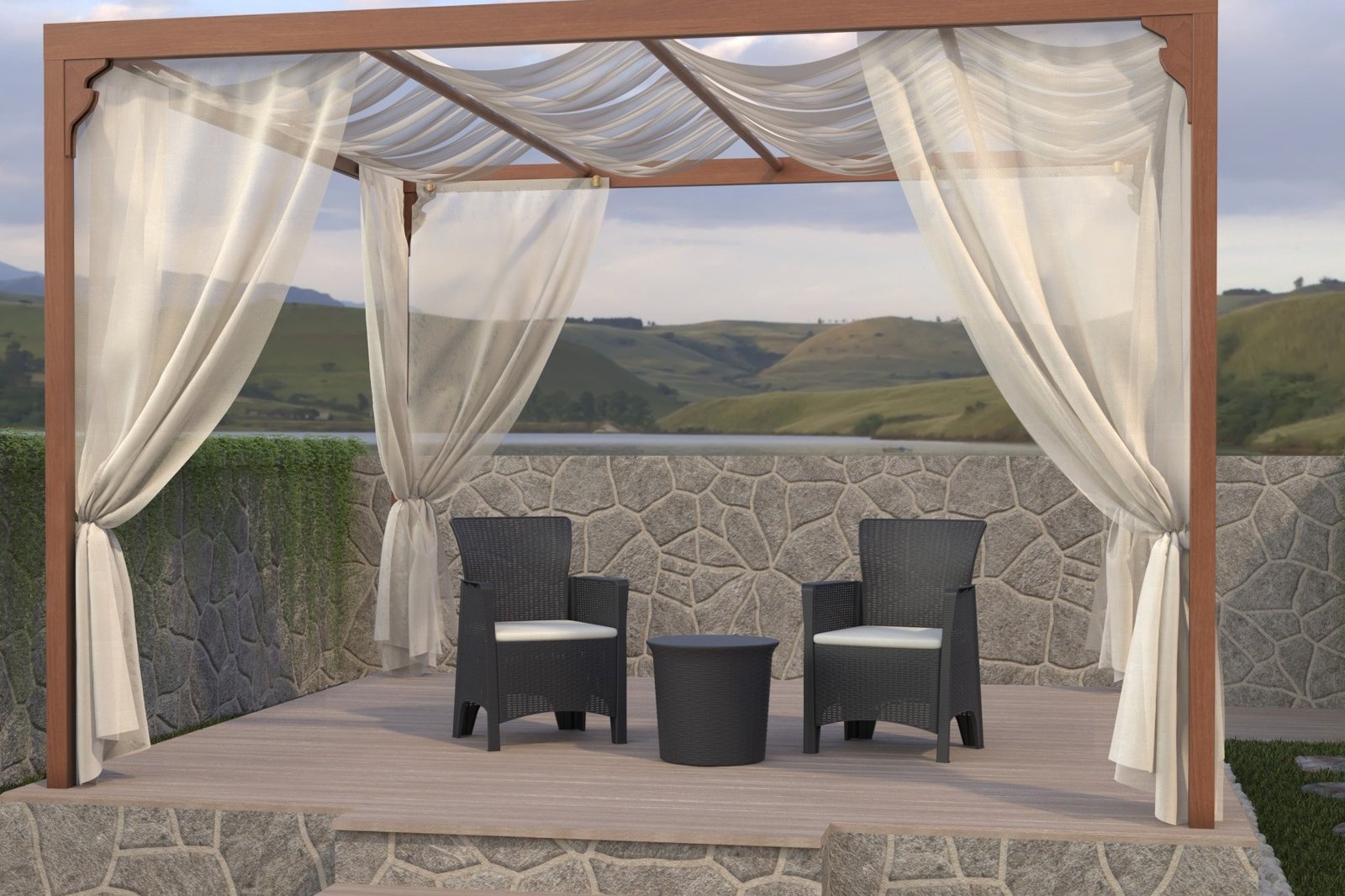 Sillón ÓNLEI antracita beige - SILLAS