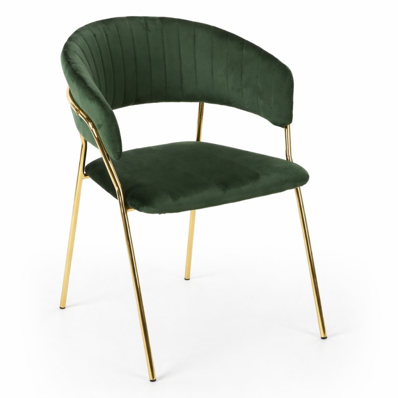Sillón FRÉNKE FED  dorado  white   oscuro - SILLAS