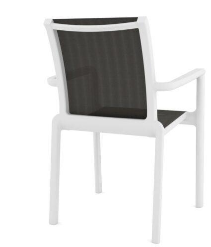 Sillón NOPTUNE   white batyline antracita - SILLAS