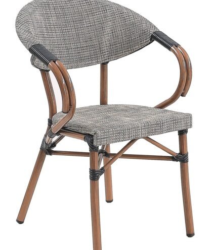 Sillón RJANE   teslin grey bronce - SILLAS