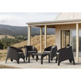 Sillón SURF   brown chocolate  beige - SILLAS