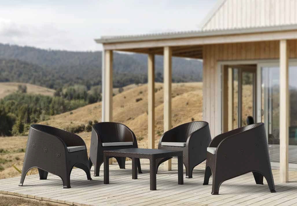 Sillón SURF brown chocolate beige - SILLAS
