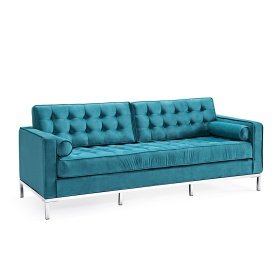 Sofá RLESA 3 plazas  white  turquesa - SOFAS