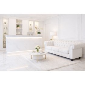 Sofá CHESTER FED 2 plazas simill white - Sofá de 2 plazas