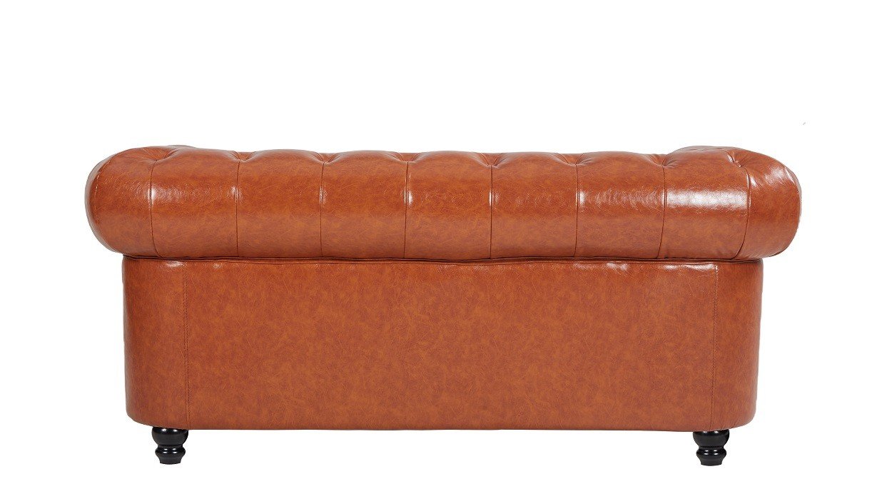 Sofá CHESTER FED 2 plazas simill cuero vintage - Sofá de 2 plazas