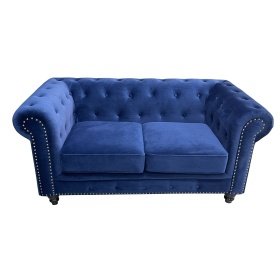 Sofá CHESTER UMMIPRE 2 plazas  white  blue navy - Sofá de 2 plazas