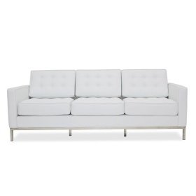 Sofá FLOR  3 plazas simill white - SOFAS