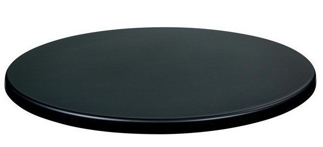 Tablero mesa Werzalit ARTNIR-UWE black 3190 107 - Tableros de 107 cms de diámetro