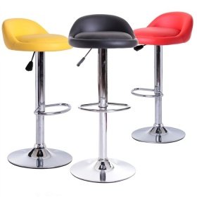 Taburete RIVELIA  simill YELLOW - Taburetes tapizados