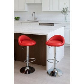 Taburete RIVELIA  simill RED - Taburetes tapizados