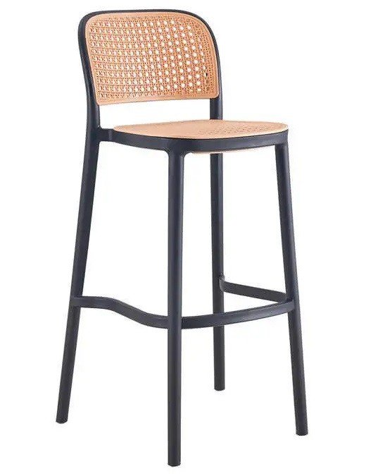 Taburete NCHALFU 97 black beige - Taburetes de plástico