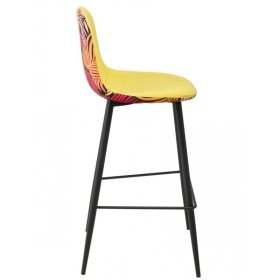 Taburete RUSHO FED   white  yellow - Taburetes tapizados