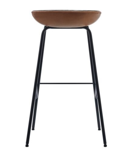 Taburete RIUSSOMI  simill cuero brown black - TABURETES