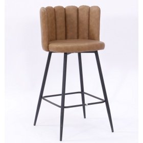 Taburete MSESRA   simill brown claro - Taburetes tapizados