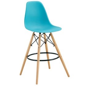 Taburete STAR    turquesa - Taburetes de madera y plástico