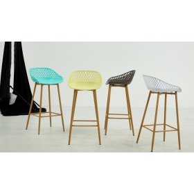 Taburete USSSTRA   yellow pastel - Taburetes de metal y plástico