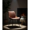 silla rombo simil piel vintage chocolate