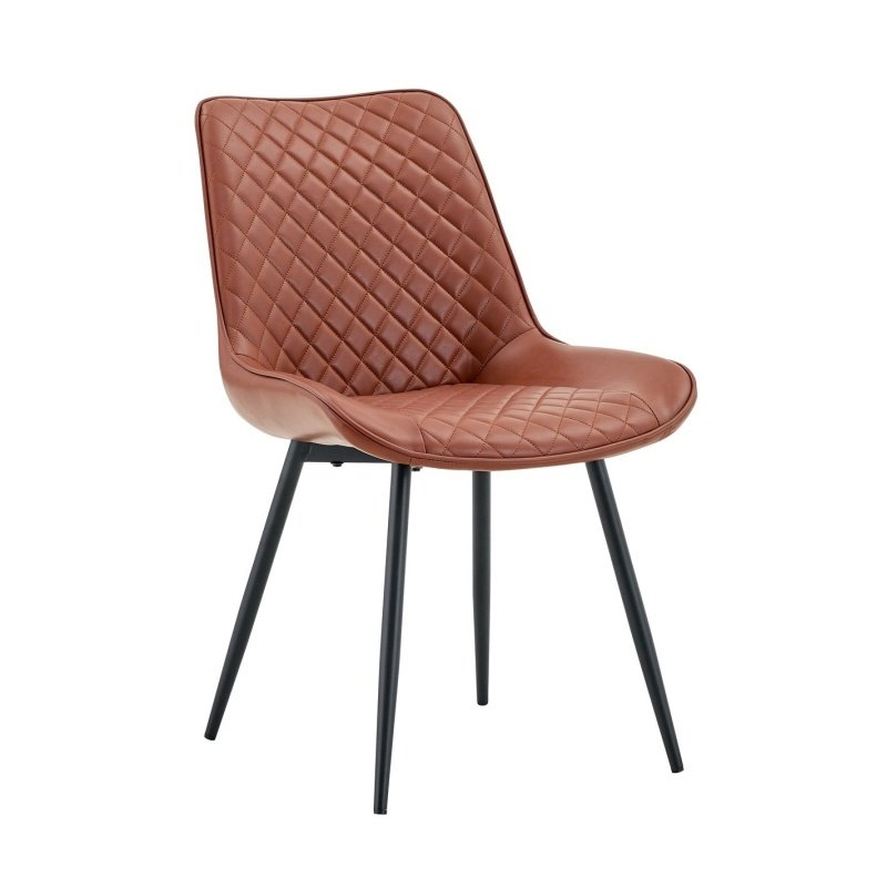 Silla ROMBO en simil piel vintage - SILLAS