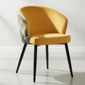 Silla KAISEN, metal, asiento y respaldo tapizado - Sin categorizar