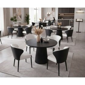 Silla DAREK ,  armazón metal Tapizado Color Marrón - SILLAS