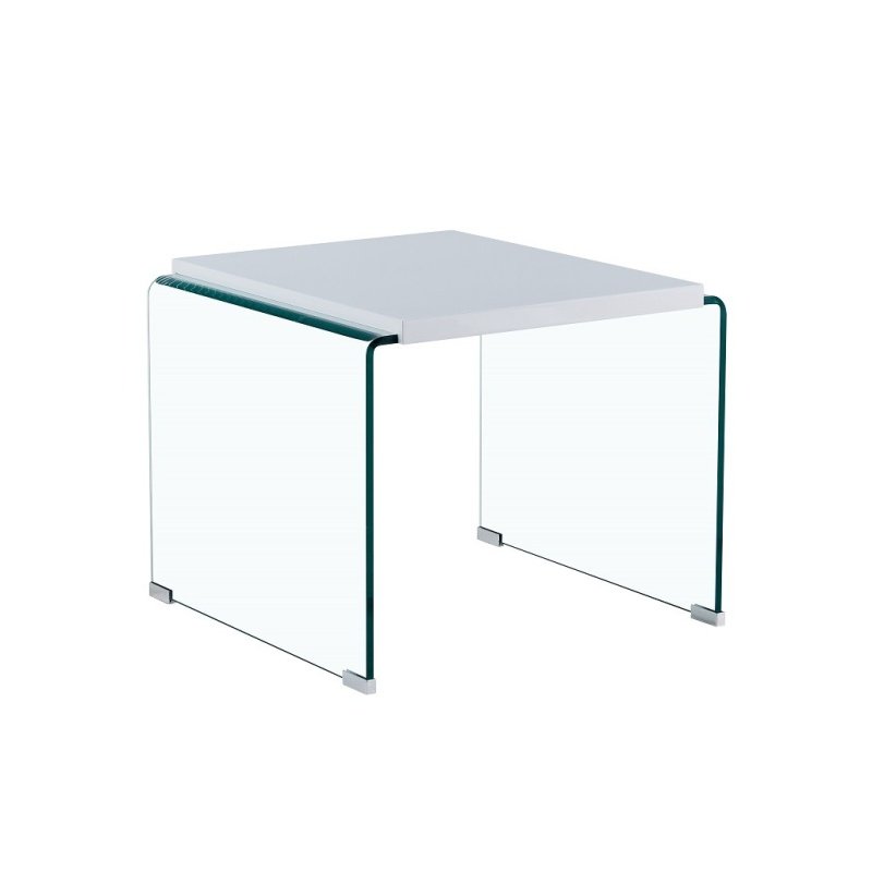 Mesa MAVEL baja lacada white - Mesas auxiliares y de centro
