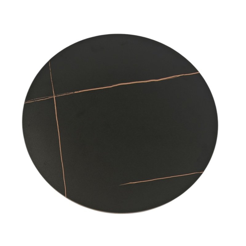 Mesa ZZOVECA baja black  cerámica  black 50 - Mesas auxiliares y de centro
