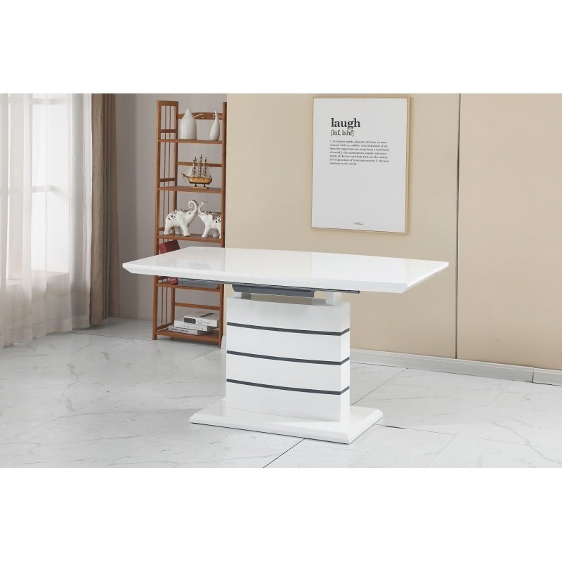 Mesa MARCO extsible lacada white 140 ~ 1 - MESAS