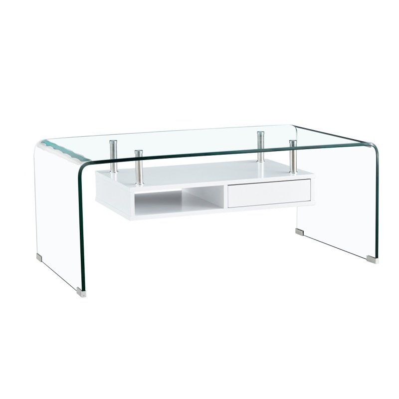 Mesa ARMAND baja estante white - Mesas auxiliares y de centro