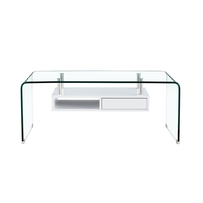 Mesa ARMAND baja estante white - Mesas auxiliares y de centro
